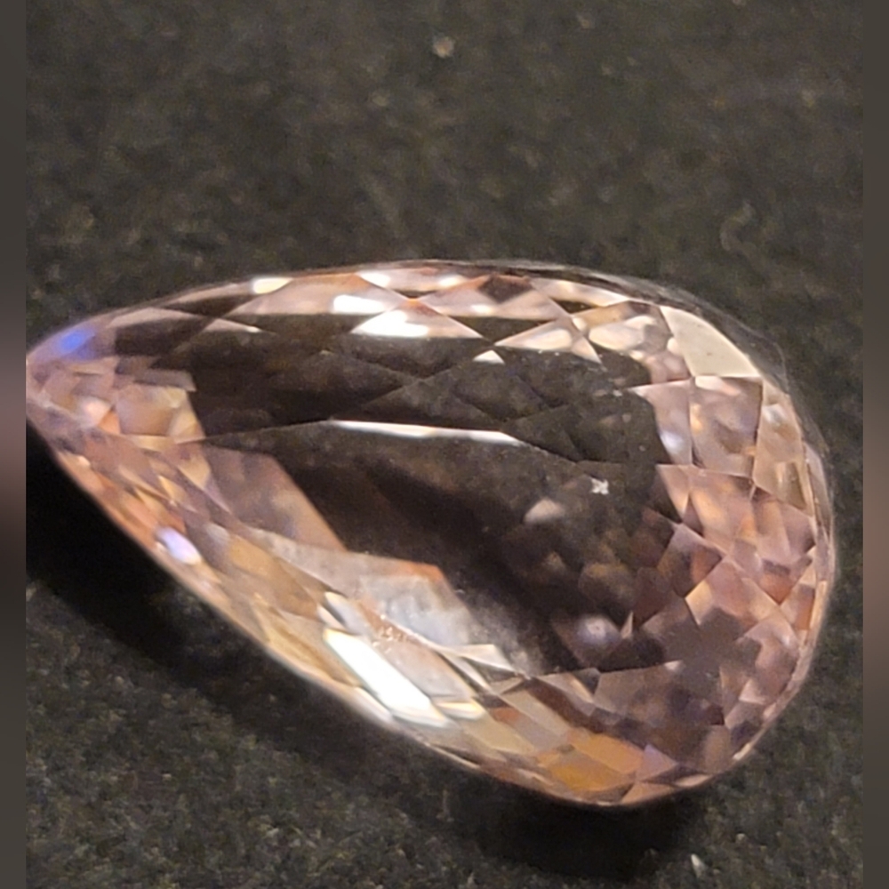 AAA+ 41.90ct Pear Drop Shaped Pink Kunzite Loose Stone 27mm x 16.6mm x 13.8mm